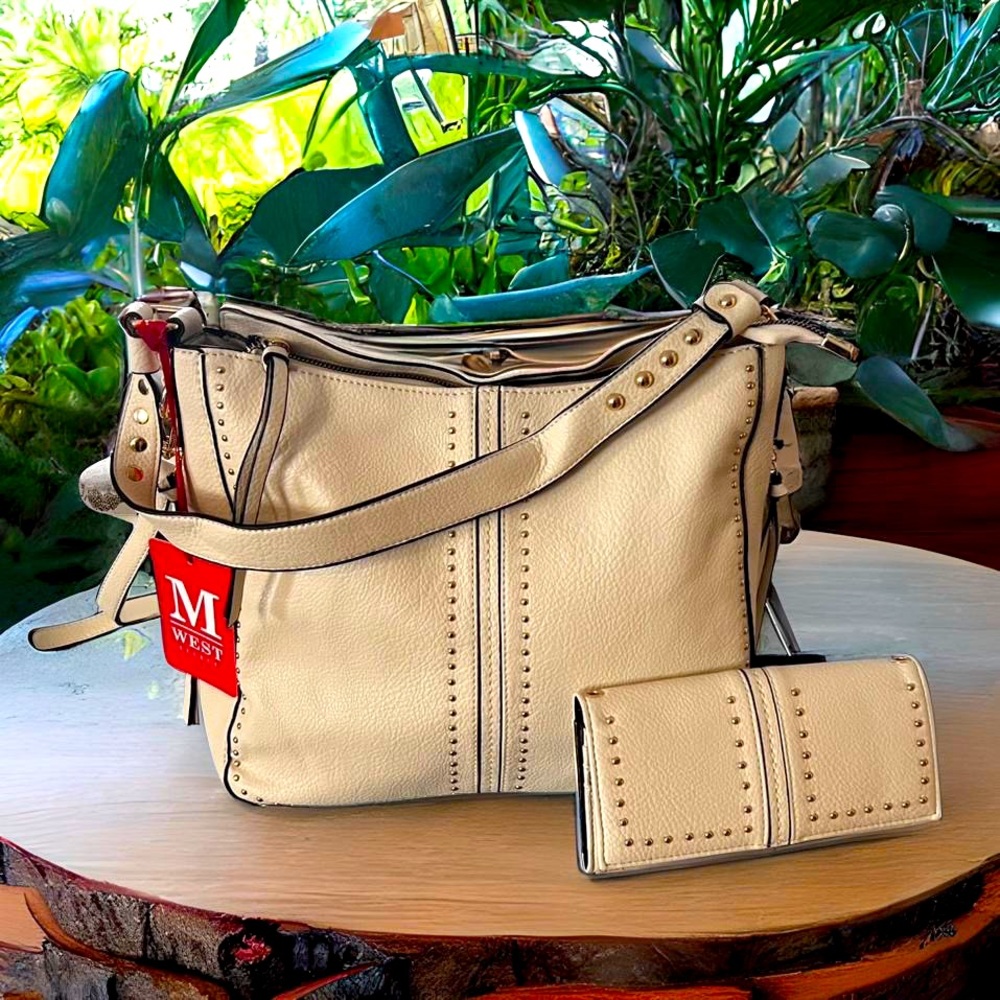 Montana West Conceal Carry Leather Hobo/Crossbody Bag - NWT